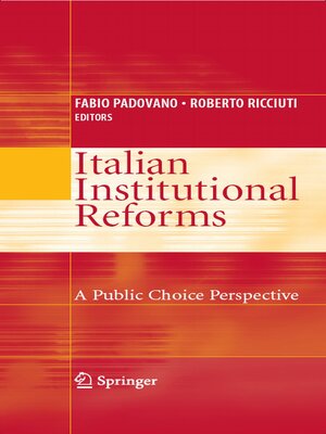 cover image of Italian Institutional Reforms